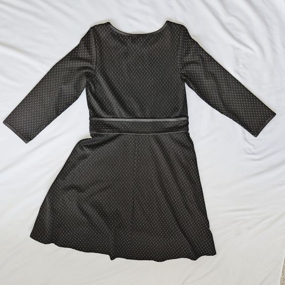 NWT Max Studio Women's A line Polka Dot Dress, Black White, Sz Large - Picture 4 of 11